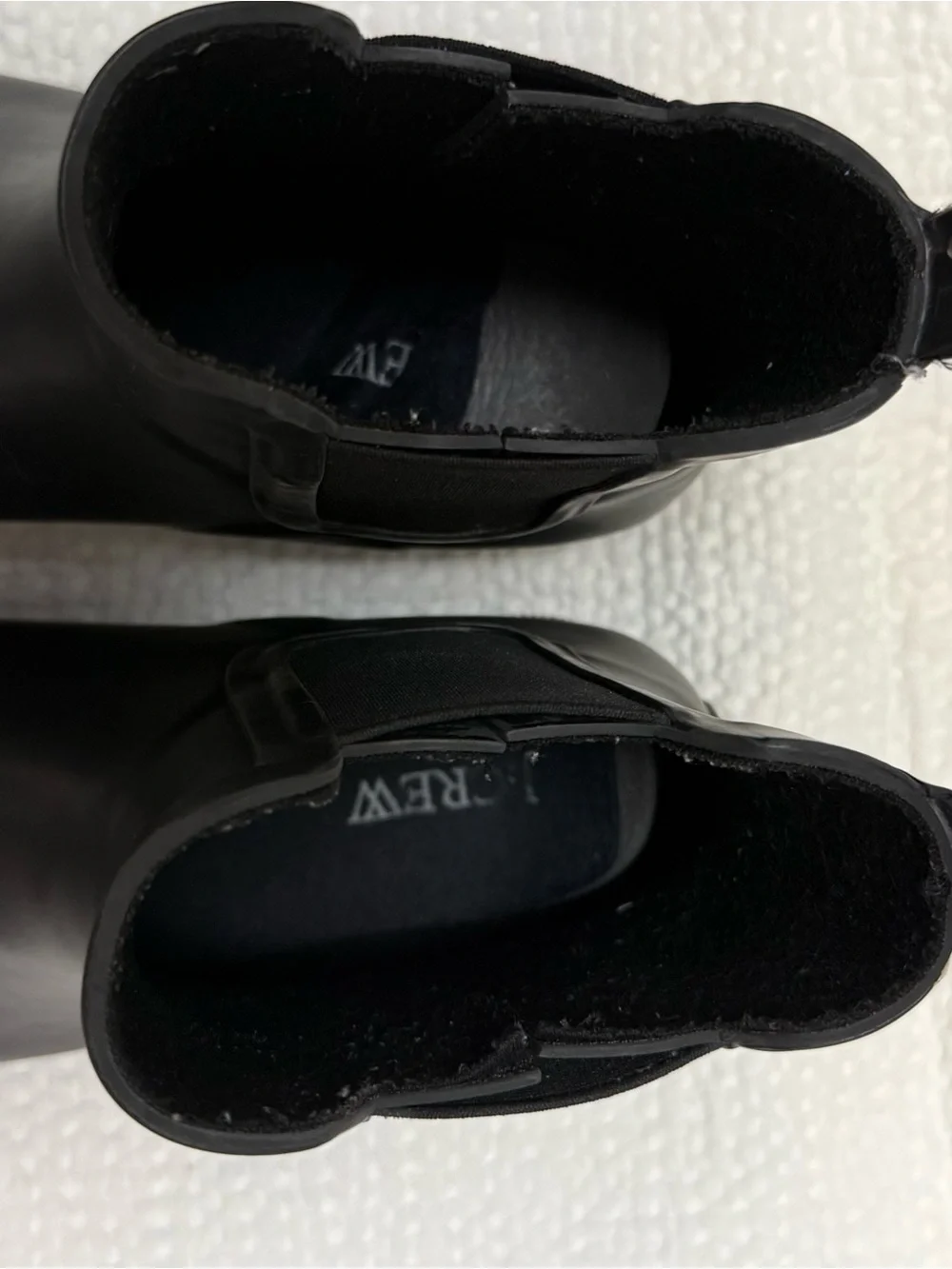 J.Crew | Black Chelsea Waterproof Rain Boots | Size = 8